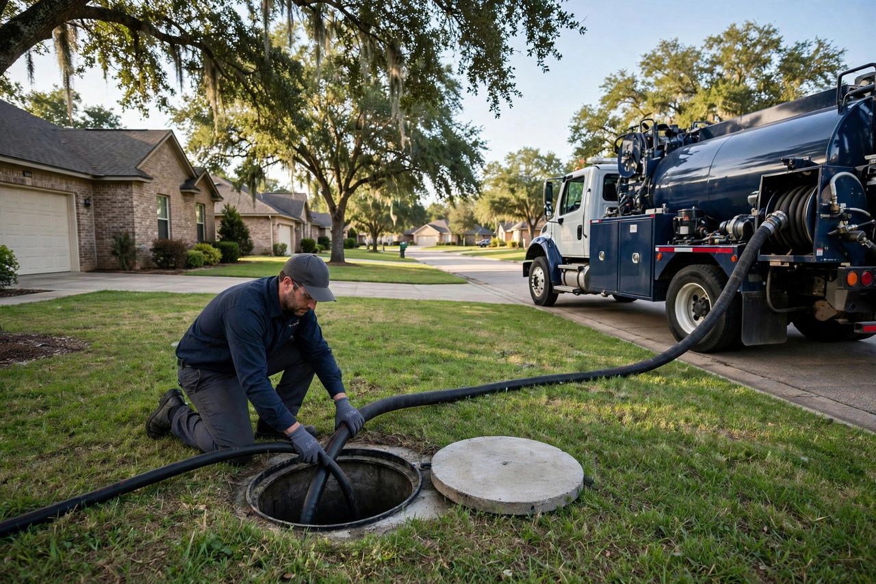 Septic Tank Backup Cleanup in Schertz, Texas