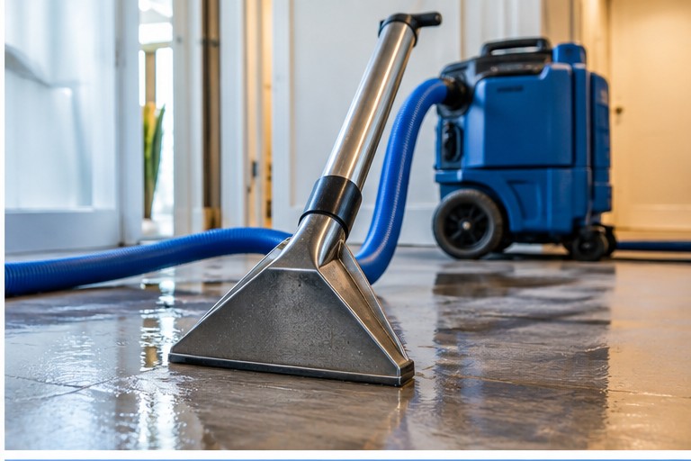 Water extraction equipment removing contaminated water